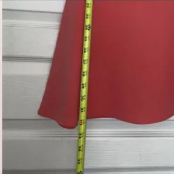 Nordstrom French Connection NWT A-line Dress Key Hole  Vibrant Pink - Picture 2 of 5